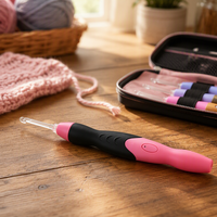 Kit de 11 crochets à LED rechargeables par USB avec poignée réglable et étui zippé