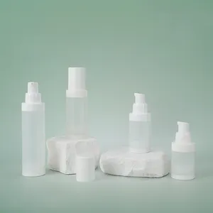 New Design PP Clear Plastic Airless Pump Bottle Cosmetics Packaging Bottles