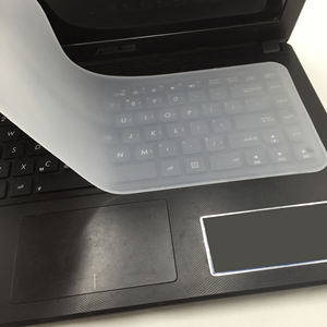 Film de protection transparent en silicone ultra-fin anti-poussière et imperméable pour clavier d'ordinateur portable universel 13''-17'' - Product Image 2