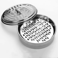 Support de spirale anti-moustiques portable de qualité professionnelle, résistant au feu, type piquet, avec grille de récupération des cendres, modèle coupe-vent
