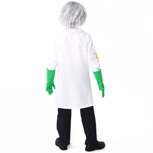 The Crazy Scientist Costumes Enfants Halloween Cosplay Costume Party Role Play Dress up Jacket Dresses Outfit Suit - Product Image 5