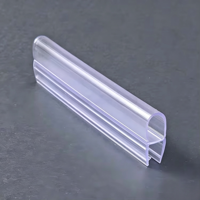 Bandes d'étanchéité ovales en PVC les plus vendues, résistantes à l'humidité, durables, faciles à installer pour portes de douche en verre, vente directe d'usine