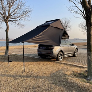 Nhà Máy Giá Rẻ Giá Nhôm Bull Phong Cách Mái Lều 130 Gia Cố Strut Overland Sẵn Sàng Với Mái Hiên Vải Vải Mài Mòn Bằng Chứng - Product Image 2