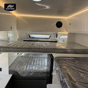 Remorque de voyage avec salle de bain et toilettes, <span class=keywords><strong>caravane</strong></span> <span class=keywords><strong>hybride</strong></span> tout-terrain de luxe <span class=keywords><strong>pour</strong></span> le camping en plein air avec suspension indépendante - Product Image 3