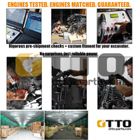OTTO NEW Diesel 3064 3066 C4.2 C4.4 C6.4 C6.6 C7.1 C-9 C9 C9.3 C13 C15 C18 Ensemble moteur complet pour excavatrice