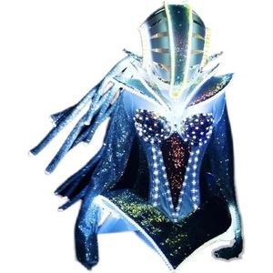 Costume da Ballo Futuristico a LED per <span class=keywords><strong>Donna</strong></span> per Festival Musicali Feste di Laurea Party Spettacoli Performance Abito da Club per Ballerina da Palco - Product Image 5