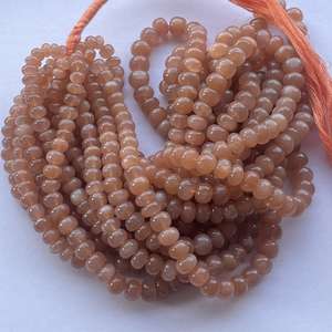 Perles Rondelles Lisses en Pierre de Lune Pêche Naturelle 6mm 8mm 10mm pour Création de Bijoux Qualité AAA Certifiées IGI - Product Image 3