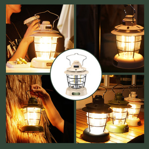 Type-c Retro Portable <b>Camping</b> Outdoor Tent Night Retro <b>Led</b> Light USB Rechargeable <b>Camping</b> Lamps - Product Image 6