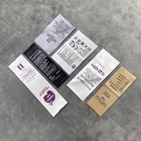 Usine Personnalisée Vêtement Collier Textile Soin Tissu Satin Soie Impression Logos Cou Ruban Nylon Laver Étiquettes Tissées
