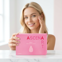 Sérum Gel Acide Hyaluronique Aqua Ascenart de Corée du Sud pour l'Élasticité et le Raffermissement de la Peau du Visage, Hydratation Profonde, Emballage Boîte 2,5ml X 10