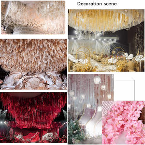 Senmasine 14 colori disponibili ghirlande artificiali fiori fiori ciliegio vite per la casa di nozze appeso decorazione finto Sakura - Product Image 6