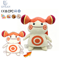 Sac à dos en peluche personnalisé Uyeah OEM/ODM, design original, mignon, dessin animé, rembourré en coton PP, avec logo personnalisé, sac à jouets en peluche animaux