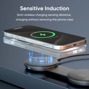 Qi2 3 <span class=keywords><strong>En</strong></span> 1 Cargador Inalambrico De Succion Magnetic Plegable Wireless Charger Carga Rapida para <span class=keywords><strong>iPhone</strong></span> IWatch - Product Image 4