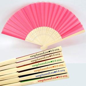 พัดลมมือกลมพร้อมกรอบไม้ไผ่สินค้างานฝีมือสุดหรู - Product Image 3