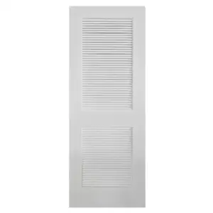 सफेद सरल लाउवर एकल दरवाजा डिजाइन आंतरिक लकड़ी के दरवाजे ठोस कोर एचडीएफ आंतरिक दरवाजे प्रीचुंग शेकर