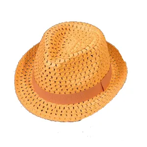 नि: शुल्क पैटर्न यूनिसेक्स गर्मियों में समुद्र तट टोपी जाज गैंगस्टर पुरुषों प्रकार का टोप सबसे सस्ता borsalino फेडोरा टोपी
