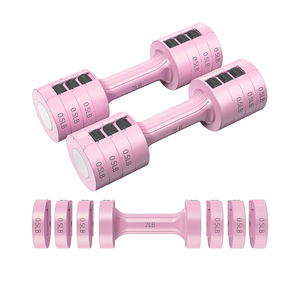 Set di manubri da <span class=keywords><strong>5</strong></span> <span class=keywords><strong>kg</strong></span> da donna con peso regolabile rimovibile rapidamente 2kg-5kg da palestra - Product Image 1