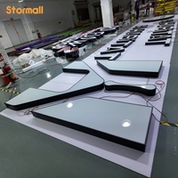 Enseigne lumineuse personnalisée d'usine, lettres 3D en acrylique miniatures avec éclairage frontal, logo publicitaire LED pour enseignes lumineuses de magasin