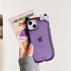 Para <span class=keywords><strong>Samsung</strong></span> para <span class=keywords><strong>Galaxy</strong></span> <span class=keywords><strong>A51</strong></span> Nueva cubierta de teléfono móvil con purpurina con nudo de lazo Oreja de animal Funda a prueba de golpes en blanco - Product Image 5