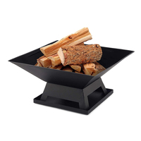 Barbecue au charbon de bois portable pour camping extérieur - Grille de cuisson réglable 43,2x43cm en acier thermolaqué avec chariot télécommandé