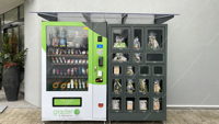 Armoire de rangement, réfrigérateur, distributeur automatique avec fonction de paiement sans argent liquide, portefeuille électronique et paiement par pièces pour supermarchés, stations de livraison