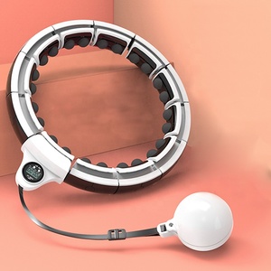 KWO equipo de gimnasio contador Rosa ajustable Metal acero ejercicio desmontable Fitness ponderado terapia magnética inteligente adulto aros <span class=keywords><strong>Hula</strong></span> - Product Image 3