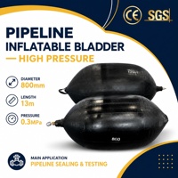 Sac de colmatage de tuyaux personnalisé, poche à eau haute pression DN50-DN1200 pour la réparation et l'entretien des canalisations d'égout, en caoutchouc anti-éclatement