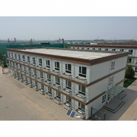 Casa Contenedor Prefabricada Moderna de Panel Sándwich de Acero, Oficina Prefabricada en Paquete Plano, Alojamiento, Edificio de Oficinas, Apartamento, Hotel
