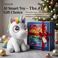 Robot éducatif IA Licorne, jouet en peluche interactif amusant, cadeau pour enfants, animal en peluche doux pour fête, déballage 2026, nouvelle arrivée