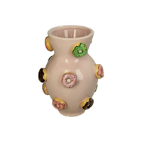 Pot de fleurs en céramique 3D en forme de beignet, vase de table pour la décoration de la maison en occasion d'anniversaire, marque BUYIT