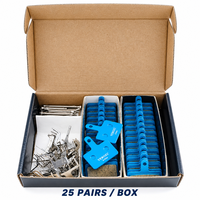 VEROZC VCT-1001 Boîte de 25 paires de plaquettes de frein à disque pour vélo électrique, résine organique semi-métallique pour Shimano Tektro TRP VTT, pièce de vélo électrique
