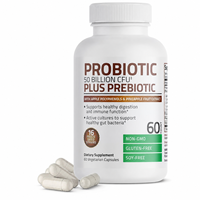 Capsules de probiotiques OEM 50 milliards d'UFC 16 souches plus prébiotiques pour la santé digestive et le soutien immunitaire