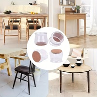 6/10 pièces rond Transparent Table et chaise pied couverture muet résistant à l'usure antidérapant sol protecteur tabouret Table jambe tapis de protection