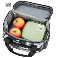 Sac isotherme pliable à fermeture éclair, imprimé animalier, imperméable 600D, pour la vente en gros en usine en Chine, marque privée