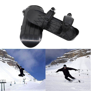 Mini Patines de Nieve Negros Unisex para Deportes de Nieve al Aire Libre con Cierre de Hebilla, Chasis de PP y Entresuela de Goma - Product Image 4