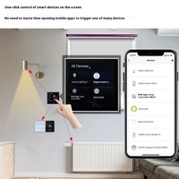 Tuya Layar OLED 2 Inci 1080p, Kontrol Pusat, Sistem Android 8.1, WiFi Nirkabel, Smart Zigbee Gateway, Multifungsi, Layar Sentuh