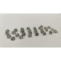 Natural 2 mm 0.035 Ct Salt & Pepper Diamond Round Brilliant Cut for Jewelry
