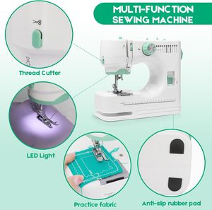 Máquina de Coser Doméstica Mini Ultimate de 12 Puntadas, Máquinas de Coser Eléctricas Portátiles para el Hogar, para Principiantes en la Confección de Ropa - Product Image 2