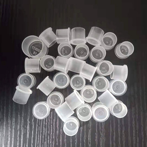 ถ้วยใส่น้ำหมึกสักลายแบบใช้แล้วทิ้ง ขนาด 14 มม. x 12 มม. จำนวน 1000 ชิ้น ผลิตจากพลาสติกเกรดทางการแพทย์ ฐานแบน สำหรับอุปกรณ์สักลาย - Product Image 2