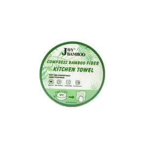 100% Organic Bamboo compressed towel Biodegradable Bamboo Fiber Kitchen Cheap Dish cloth