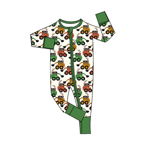Combinaison à capuche zippée pour filles, imprimé camouflage Halloween, tendance, boutique, mélange coton biologique/élasthanne, tissu en soie de lait, doux - Product Image 3