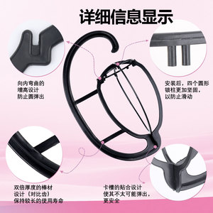 Support de perruque portable en plastique, démontable, pour affichage de chapeaux et de perruques, idéal pour la maison, fabriqué au HENAN - Product Image 5