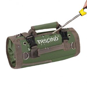 Échantillon gratuit : Trousse à outils enroulable multifonction en toile pour organiser les outils de voiture, moto et équipement de camping - Product Image 1