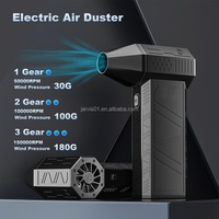 Mini Ventilador Recargable Jarvis X3 Sin Escobillas, Soplador de Aire Eléctrico, Aspiradora, Herramienta de Limpieza de Polvo para Auto, Negro, 1 Año de Garantía