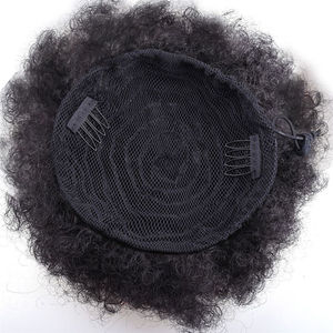 Extension <span class=keywords><strong>de</strong></span> <span class=keywords><strong>queue</strong></span> <span class=keywords><strong>de</strong></span> <span class=keywords><strong>cheval</strong></span> afro puff avec cordon <span class=keywords><strong>de</strong></span> serrage pour femmes noires Extension <span class=keywords><strong>de</strong></span> <span class=keywords><strong>chignon</strong></span> <span class=keywords><strong>africain</strong></span> court synthétique extensible vers le haut - Product Image 4