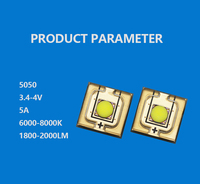 Pistolet laser à longue portée 20W 40W à lumière forte 5050 7070 Diodes de perles LED à lumière laser blanche haute puissance