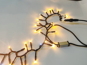 High Grade Tough Rubber Cable New Soft Light LED Firecracker Fairy Cluster Light 10M Model CE Certification Christmas Outdoor