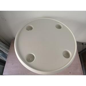 ท็อปโต๊ะพลาสติกสีขาวทรงกลมสำหรับเรือยอชท์ เรือ และรถบ้าน ขนาดเส้นผ่านศูนย์กลาง 610 มม. - Product Image 3