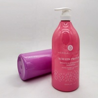 Bouteilles de shampoing vides en PET de grande capacité 1000 ml, polyvalentes, opaques, avec pompe pulvérisatrice personnalisée, anti-goutte, pour lotion