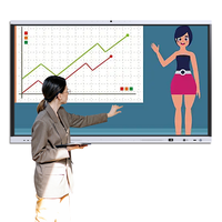 Tableau blanc interactif AI 4K UHD pour l'éducation/le bureau avec NFC/caméra de suivi facial – Tableaux numériques interactifs 4K pour l'école en promotion